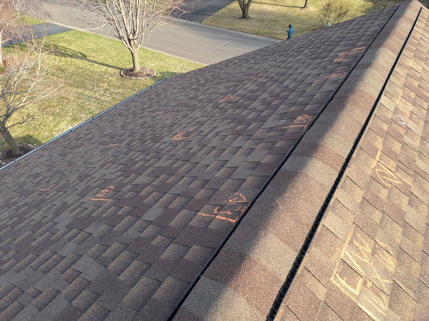 Circle Pines MN hail damage inspection photo